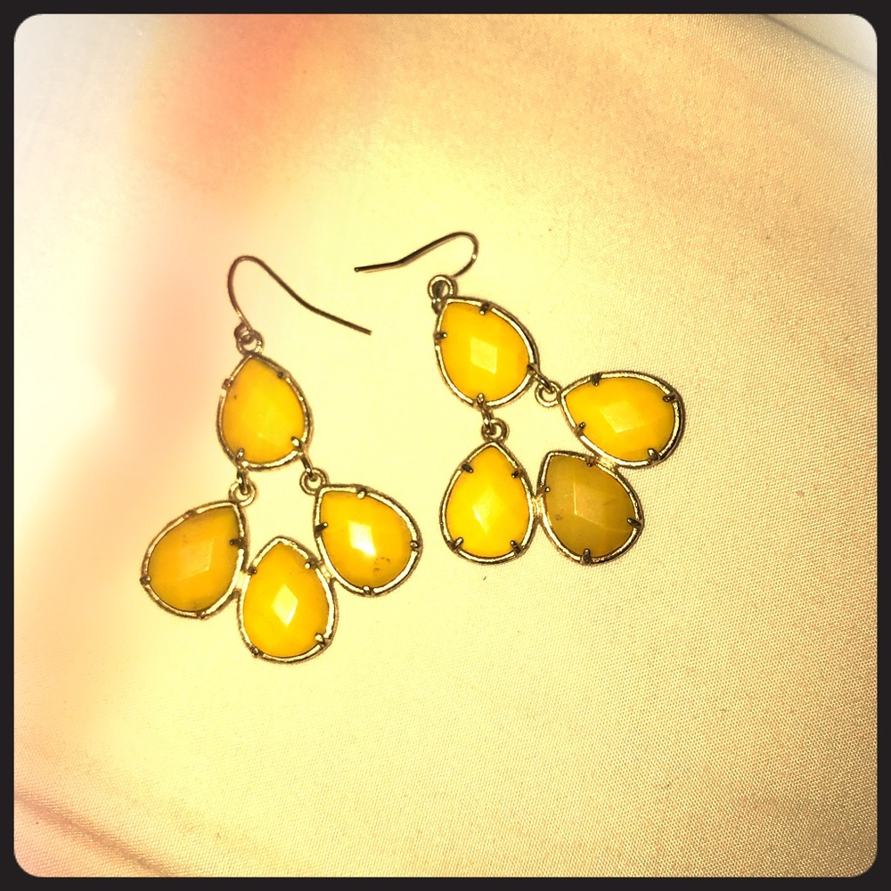 Yellow Kendra Scott Earrings